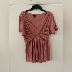 Coral blouse size Large